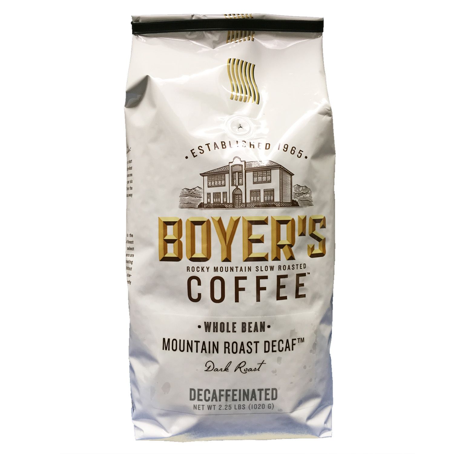 (image for) Boyer's Coffee Whole Bean Mountain Roast Decaf (2.25 lb.)